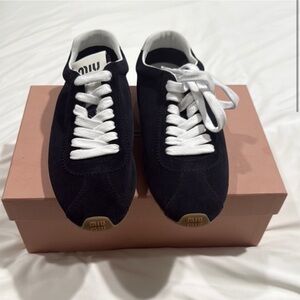 Miu Miu navy blue womens Shoes